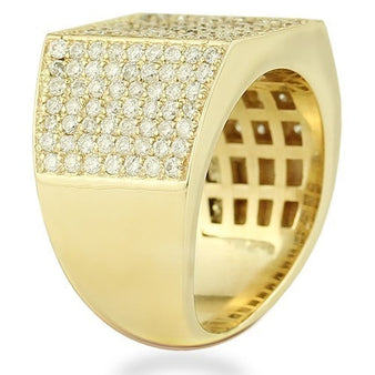 Diamond Squared Band Ring