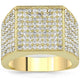 Diamond Squared Band Ring