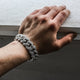 10mm Diamond Cuban + Round Cut Tennis Bracelet Bundle in White Gold