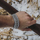 10mm Diamond Cuban + Round Cut Tennis Bracelet Bundle in White Gold