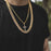 Diamond Cross + 10mm Diamond Cuban Link Necklace