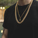 Plug + 10mm Diamond Cuban Link Necklace