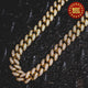Diamond Cuban Link Necklace (19mm) in Yellow Gold