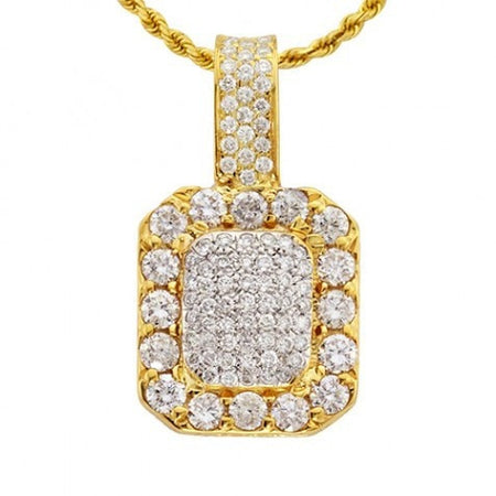 Solid Gold Ruby Pendant w Diamonds 3