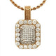 Solid Gold Diamond Ruby Pendant 2