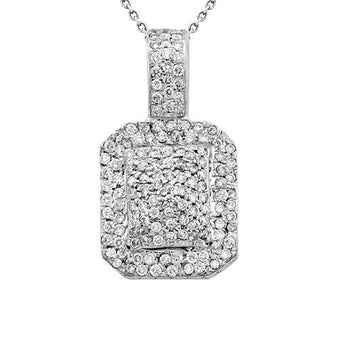 Solid Gold Diamond Ruby Pendant 1