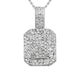 Solid Gold Diamond Ruby Pendant 1