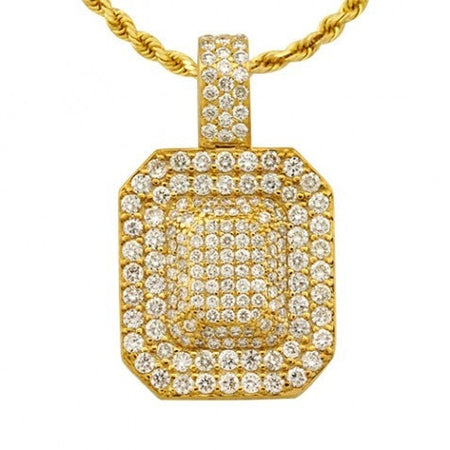Solid Gold Diamond Ruby Pendant 1