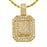 Solid Gold Diamond Ruby Pendant 1