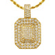 Solid Gold Diamond Ruby Pendant 1