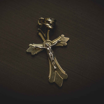 Solid Gold Crucifix Pendant