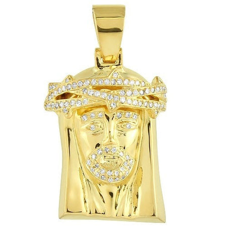 Solid Gold Jesus Pendant #2