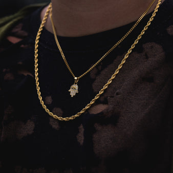 4mm Rope Chain + Hamsah Micro Set