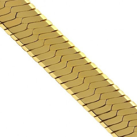 Solid Gold 9mm Herringbone Chain