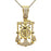 14k Solid Gold Anchor Pendant w Diamonds