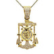 14k Solid Gold Anchor Pendant w Diamonds