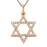 Solid Gold Star of David Pendant w Diamonds