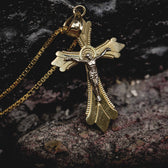 Solid Gold Crucifix Pendant