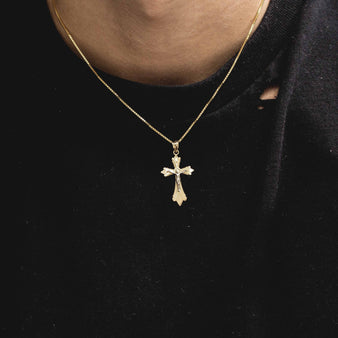 Solid Gold Crucifix Pendant