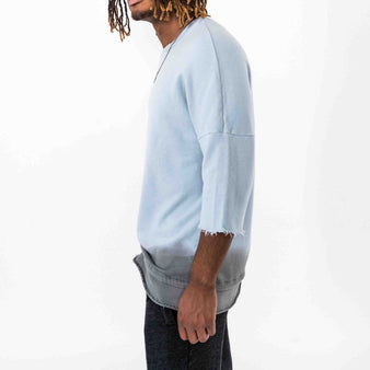 Dip Dyed Crewneck - Blue/Grey
