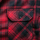 Long Sleeve Fashion Flannel (Black/Red)