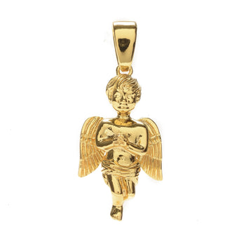Solid Gold Praying Angel