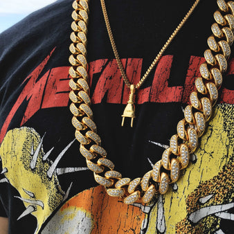 Plug + 19mm Diamond Cuban Necklace