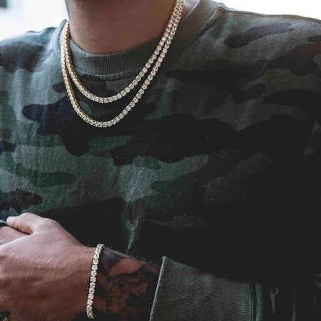 Round Cut Tennis Necklace/Bracelet Bundle