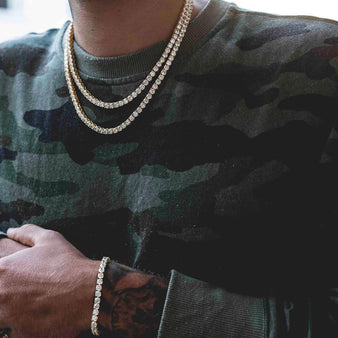 Round Cut Tennis Necklace