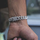 Diamond Cuban Link Bracelet (10mm) in White Gold