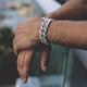 Diamond Cuban Link Bracelet (19mm) in White Gold