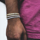 Round Cut Tennis Bracelet in White Gold