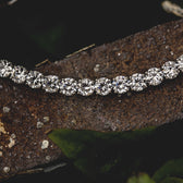 Round Cut Tennis Bracelet in White Gold