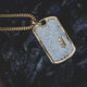 GLD Iced Dog Tag Pendant
