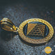 Golden Pyramid with Black Rhodium Accent