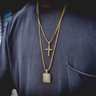 Iced Cube + Diamond Cross Set