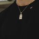 Solid Gold Jesus Pendant