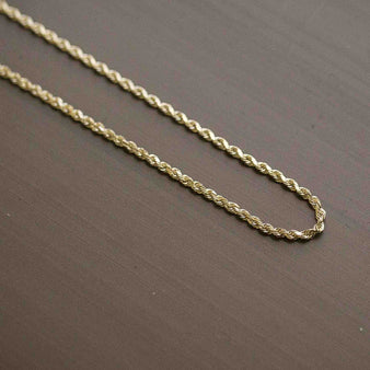 Solid Gold Rope Chain (2mm)