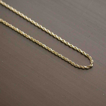 Solid Gold Rope Chain (2mm)