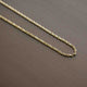Solid Gold Rope Chain (2mm)