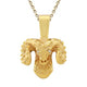 14k Solid Gold Ram Pendant