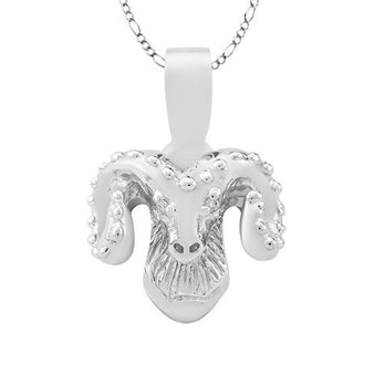 14k Solid Gold Ram Pendant