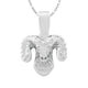 14k Solid Gold Ram Pendant