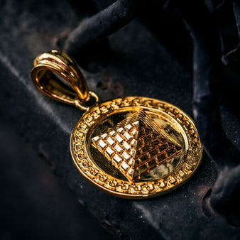 Pyramid Pendant in Gold