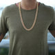 10mm Diamond Cuban Link Necklace/Bracelet Bundle in Yellow Gold