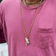 Iced Praying Hands Pendant